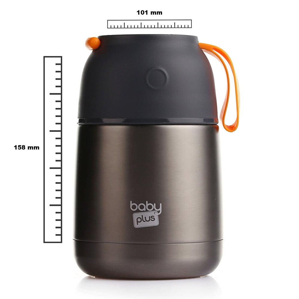 Vakumlu Çift Taraflı Bebek Mama Saklama Termosu 450 ml