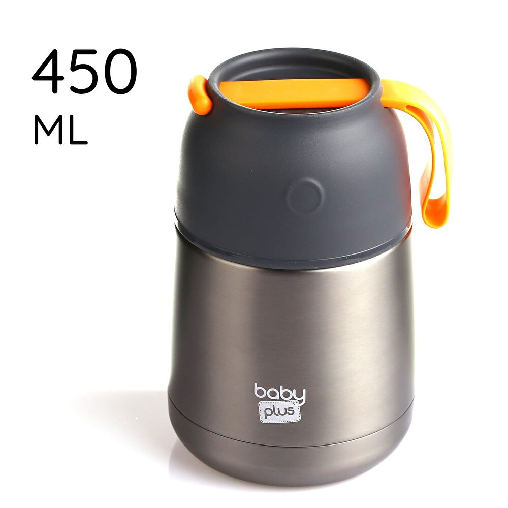 Vakumlu Çift Taraflı Bebek Mama Saklama Termosu 450 ml
