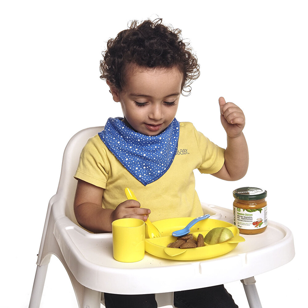 5li Bebek Mama Önlüğü Mavi