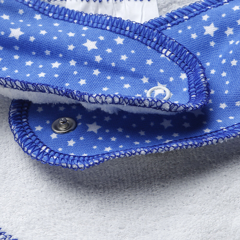 5li Bebek Mama Önlüğü Mavi