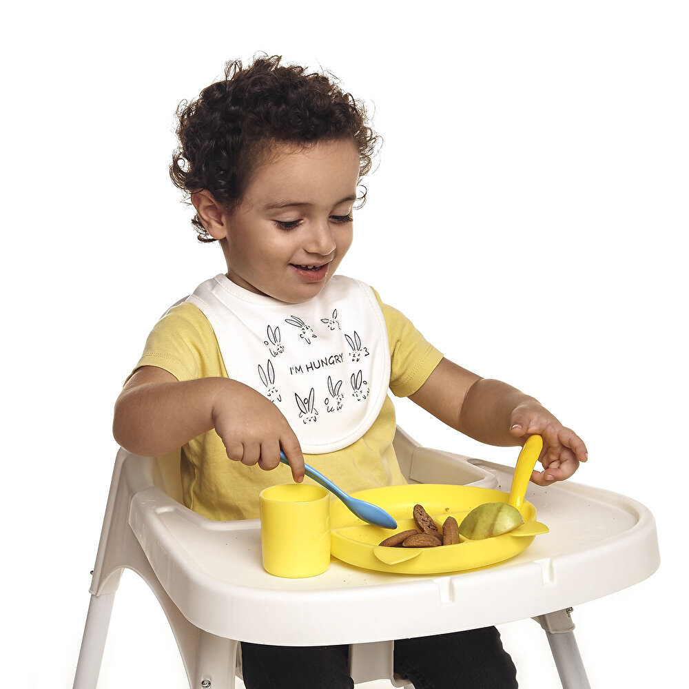 5li Bebek Mama Önlüğü Mavi