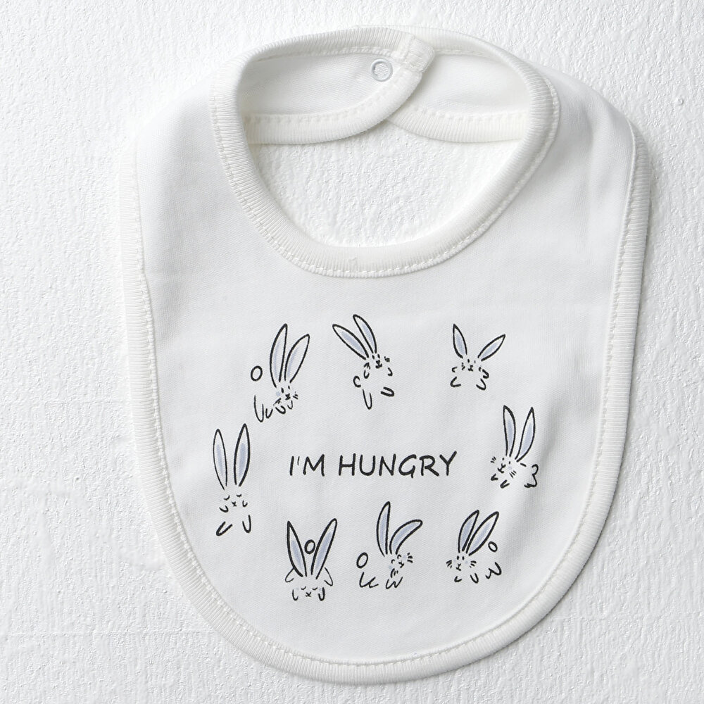 5li Bebek Mama Önlüğü Mavi