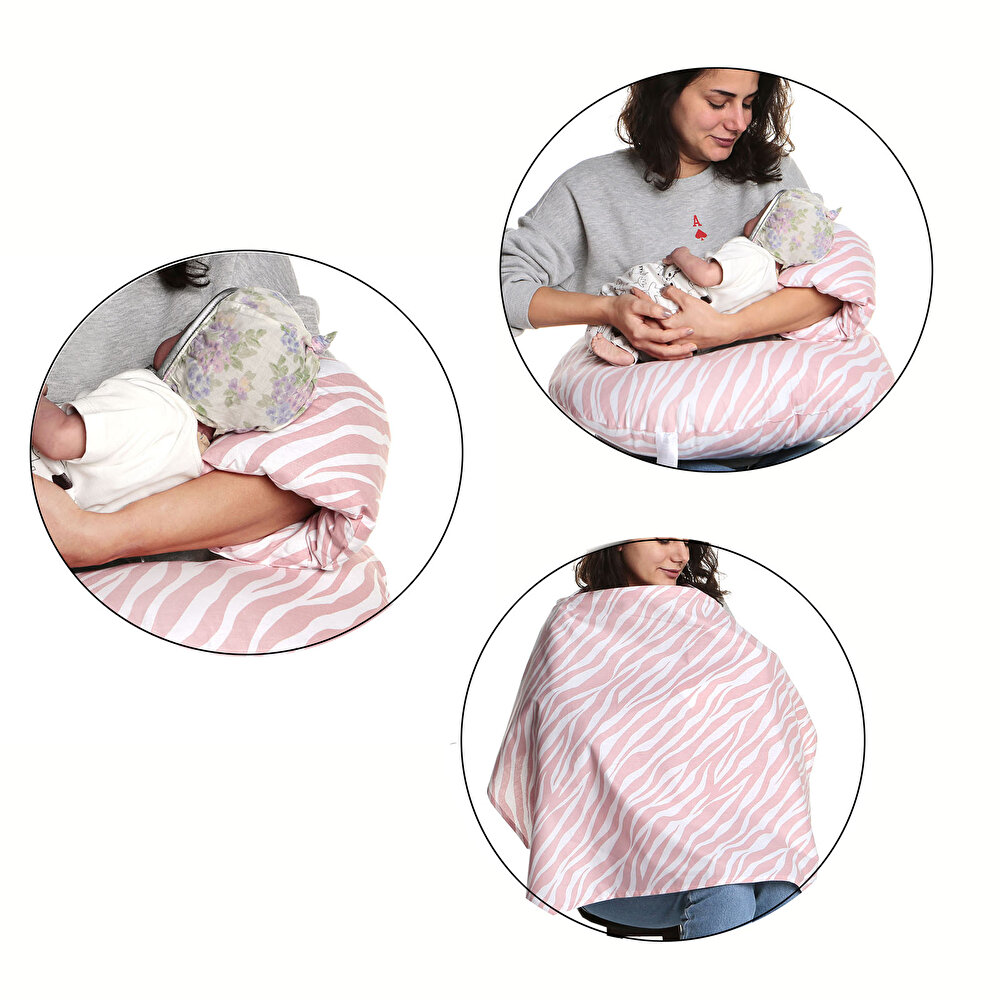 Emzirme Seti (Emzirme Minderi + Mini Emzirme Yastığı + Emzirme Önlüğü)