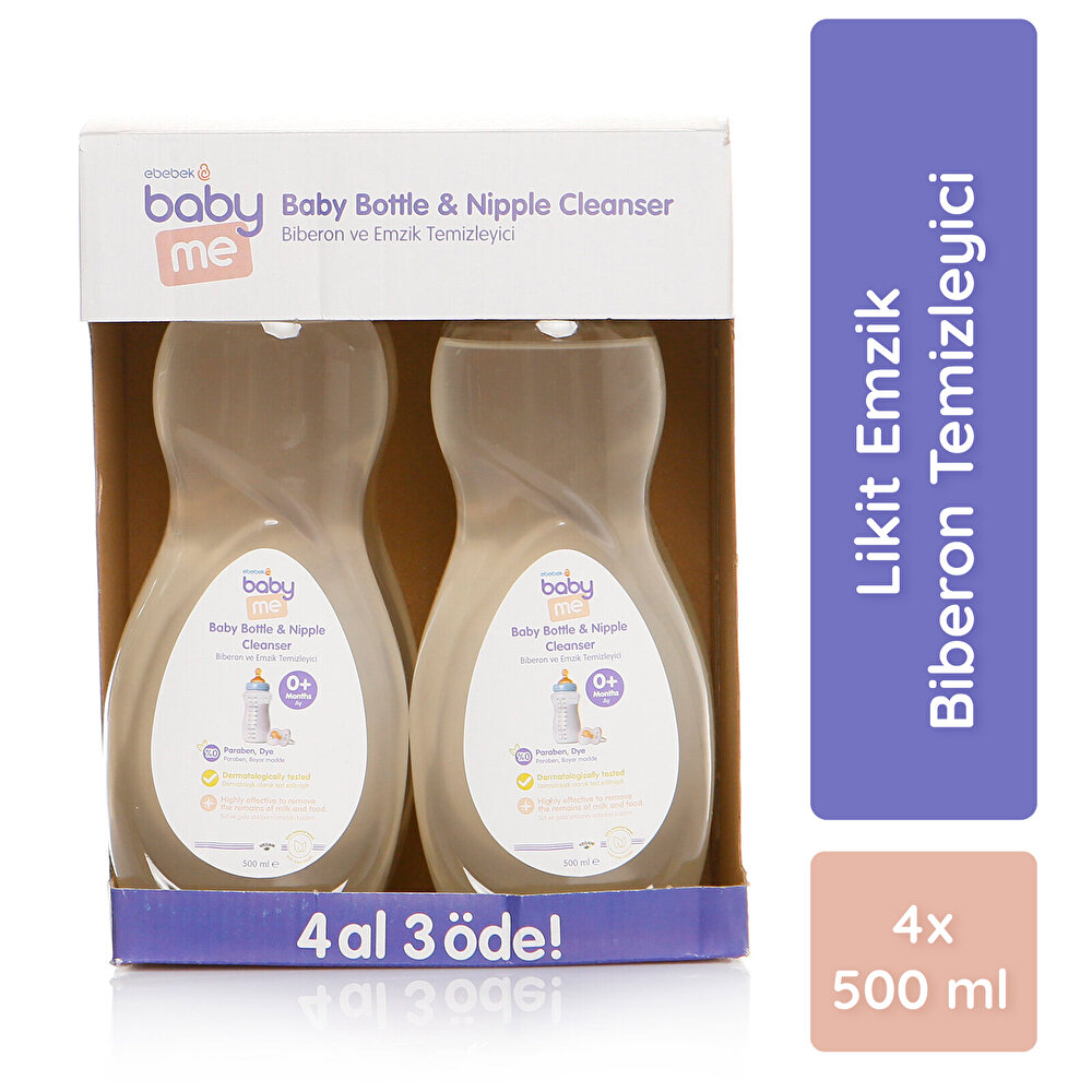 Likit Emzik Biberon Temizleyici 4x500ml