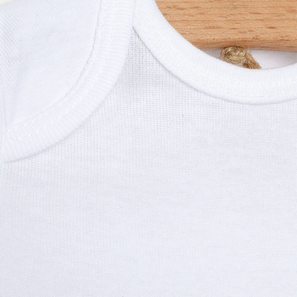 Beyaz Body Kısa Kol Unisex