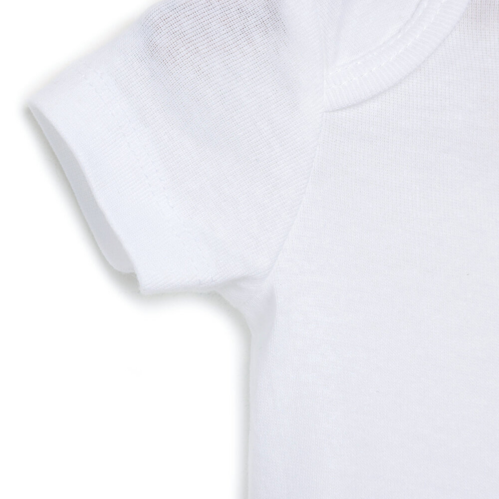 Beyaz Body Kısa Kol Unisex