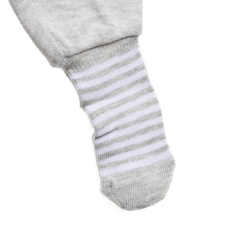Erkek Bebek 2'li Çoraplı Pantolon İnterlok  Çoraplı Paça