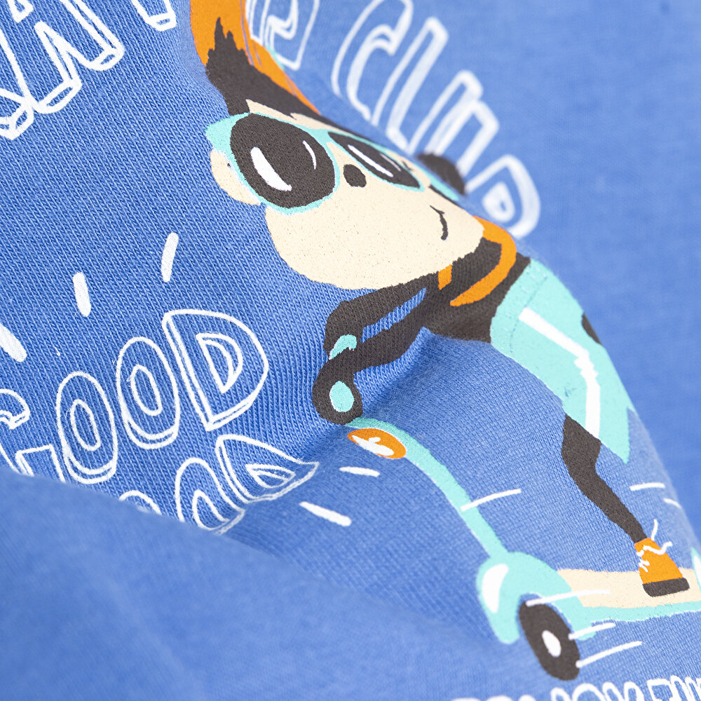 Basic Maymun Baskılı Atlet Tshirt Erkek Bebek