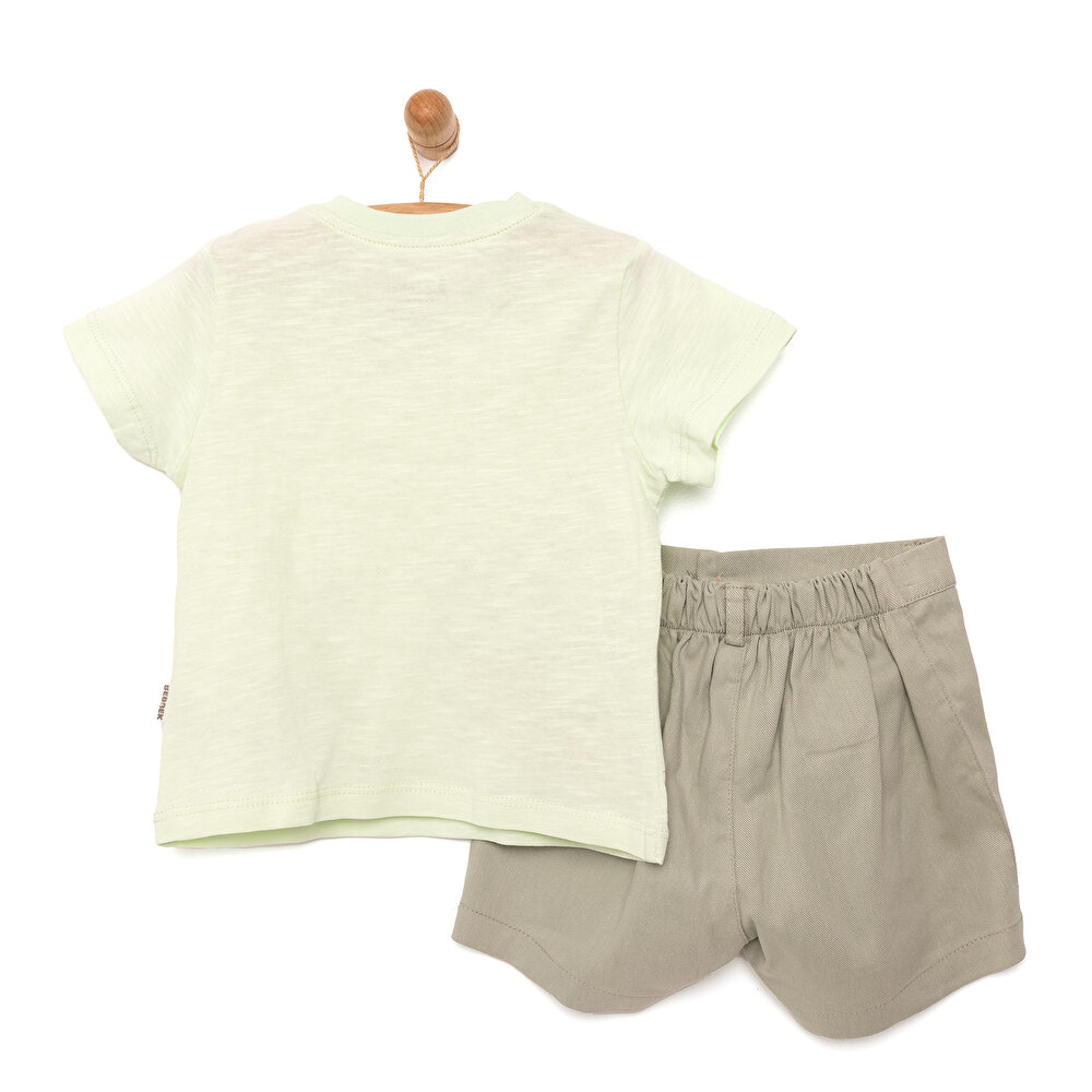 Basic Baskılı Tshirt-Şort Erkek Bebek