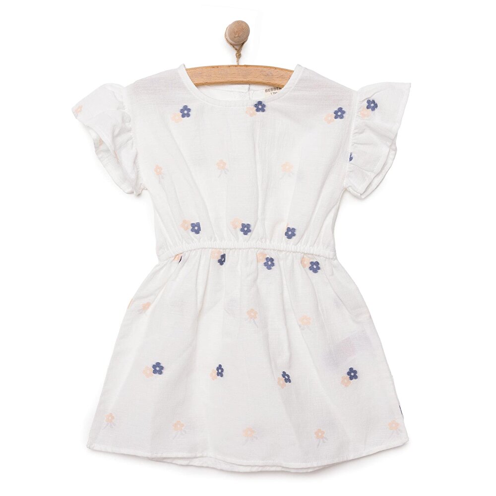 WHITE FLOWER Elbise Kız Bebek