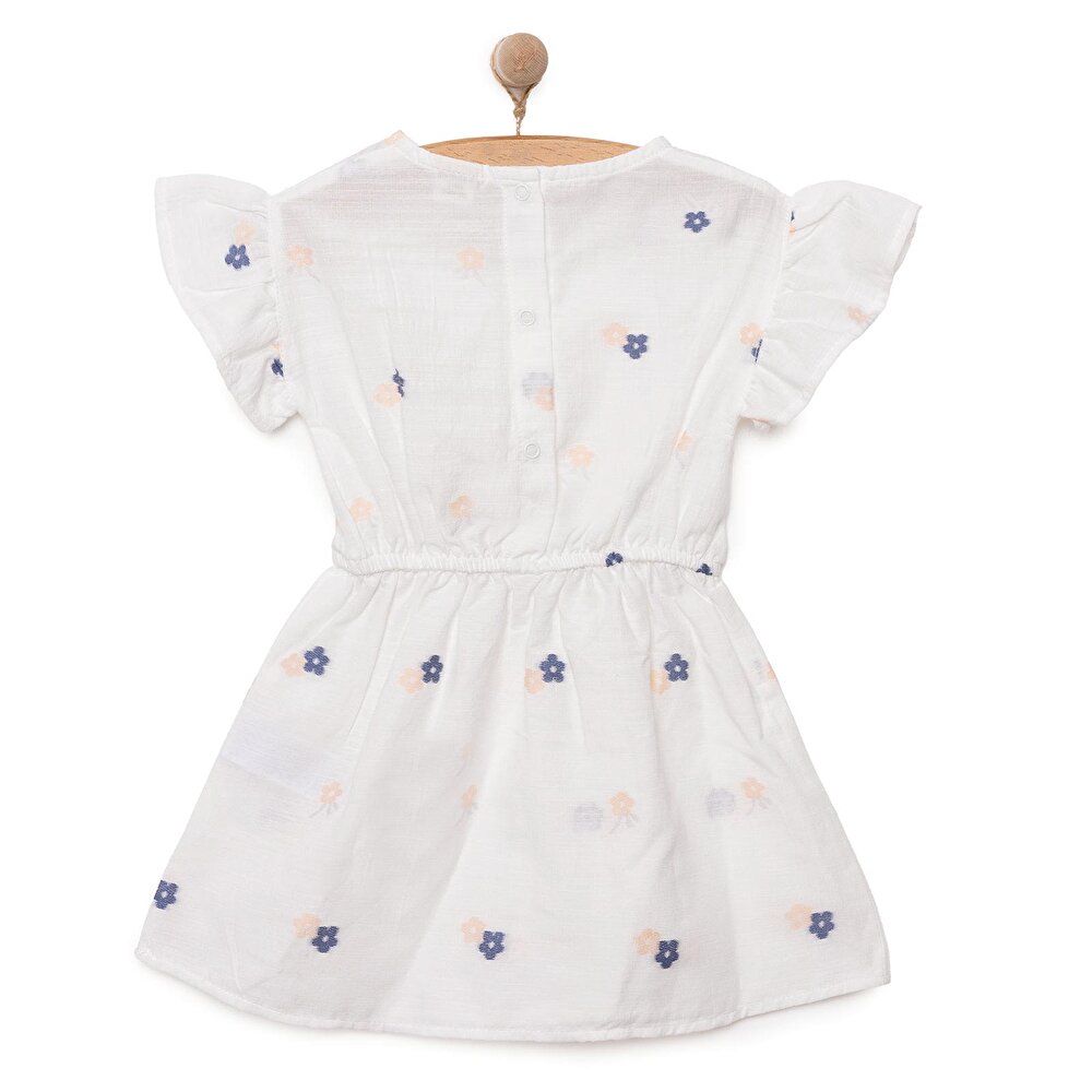 WHITE FLOWER Elbise Kız Bebek