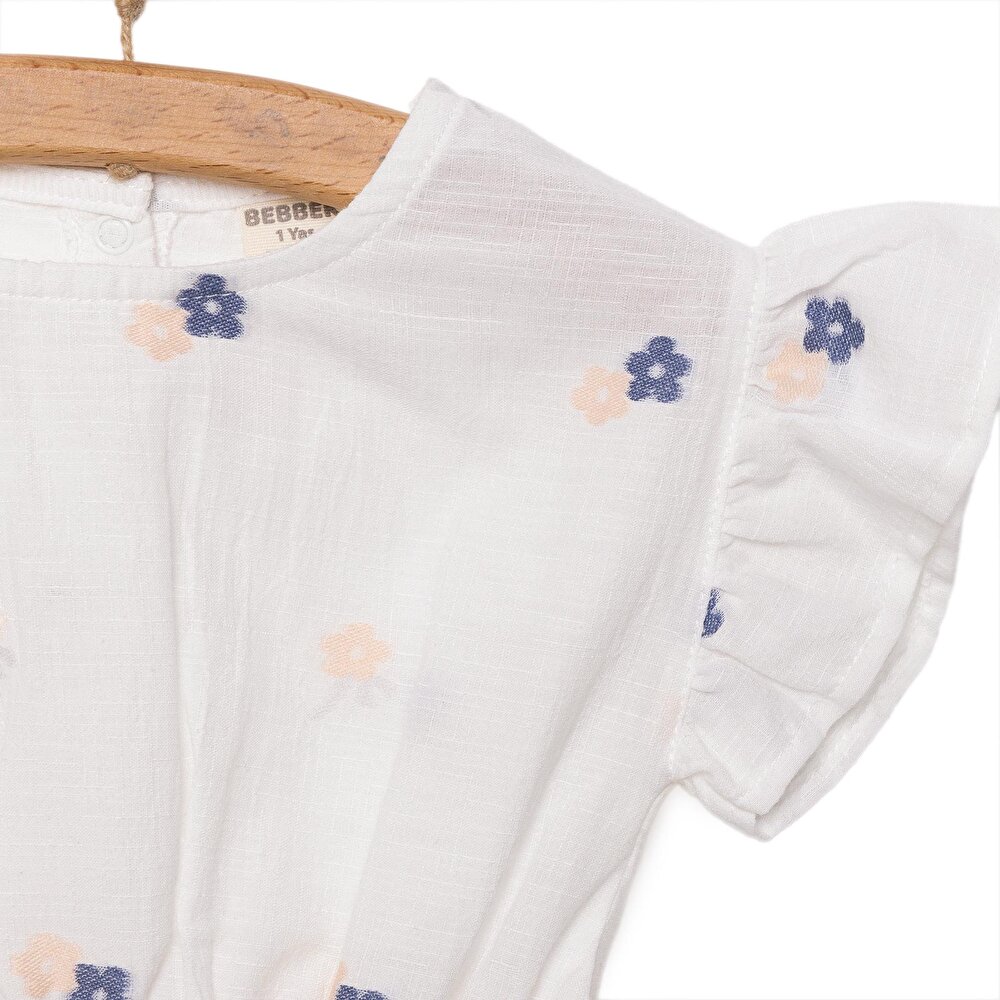 WHITE FLOWER Elbise Kız Bebek
