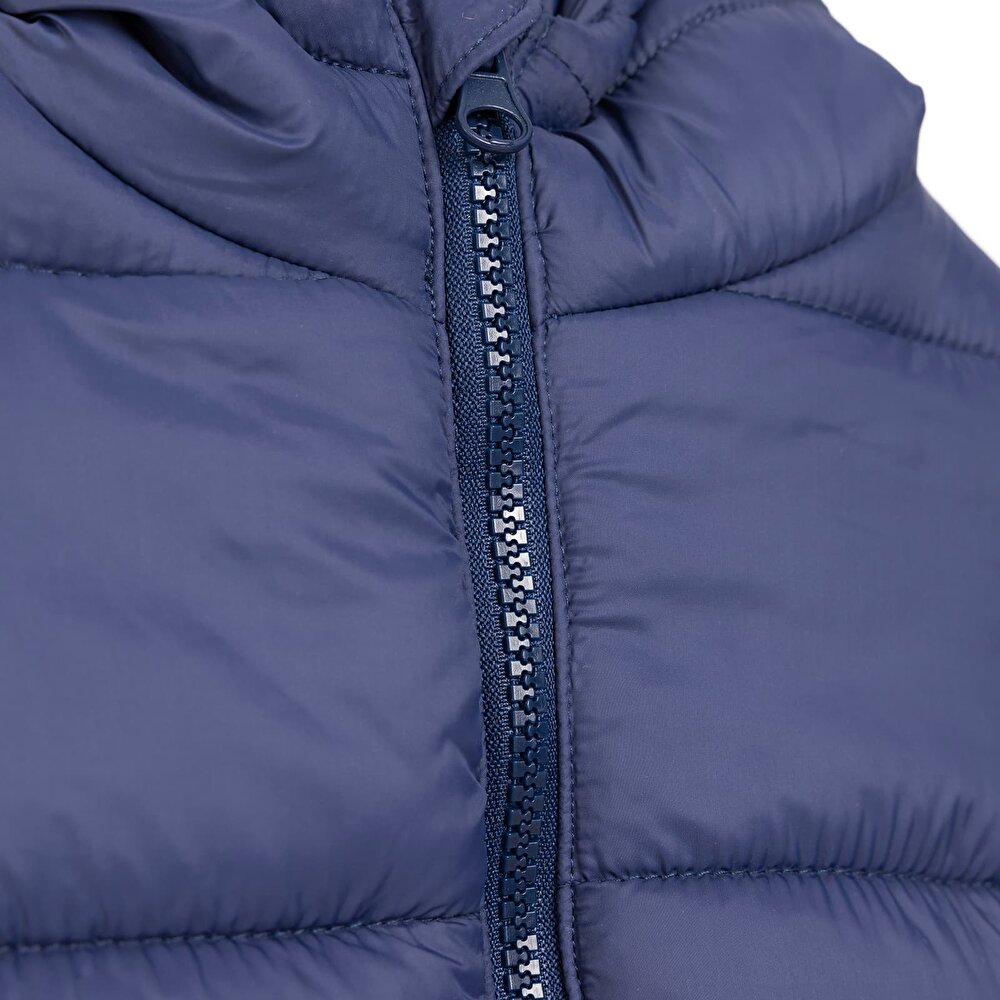 Basic Kulaklı Kapüşonlu Mont Erkek Bebek