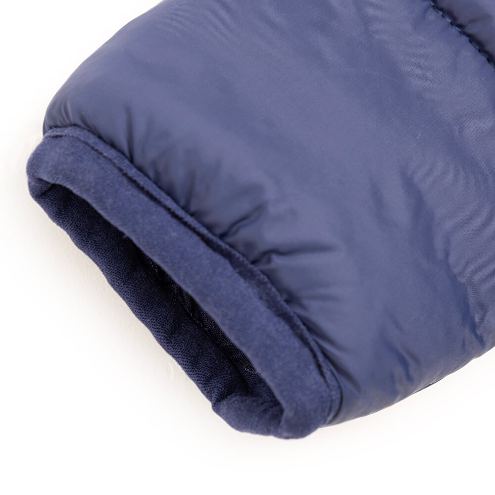 Basic Kulaklı Kapüşonlu Mont Erkek Bebek