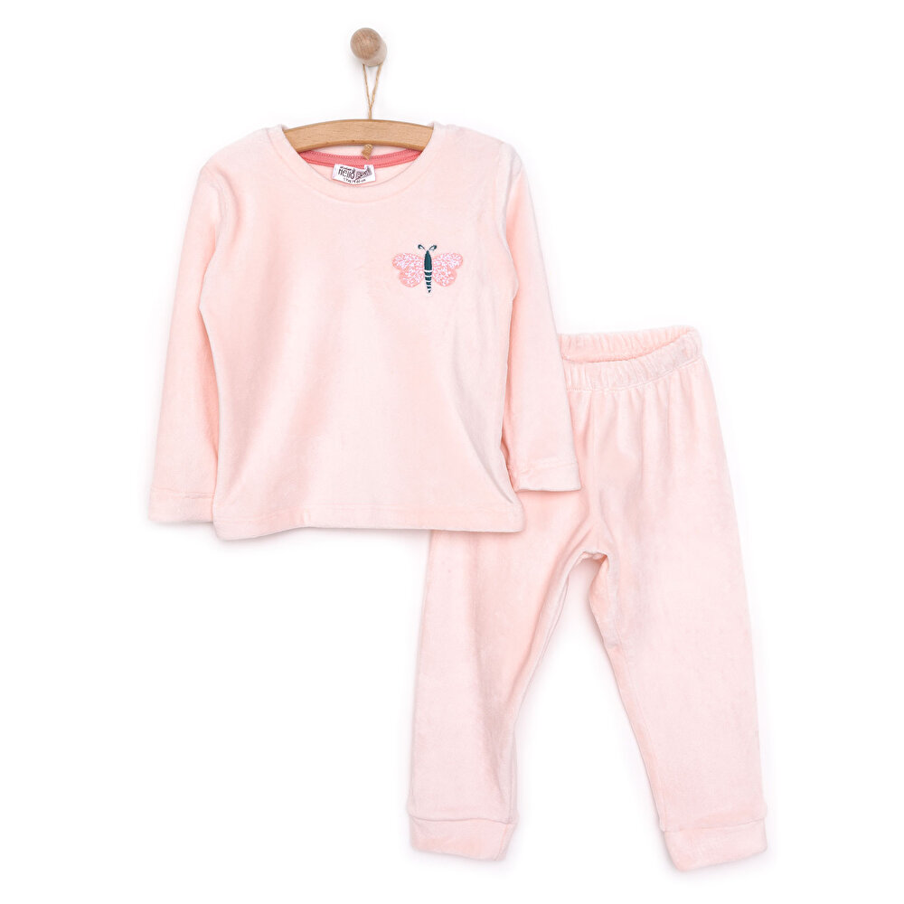 Kadife Pijama Takımı Kız Bebek Kız Bebek
