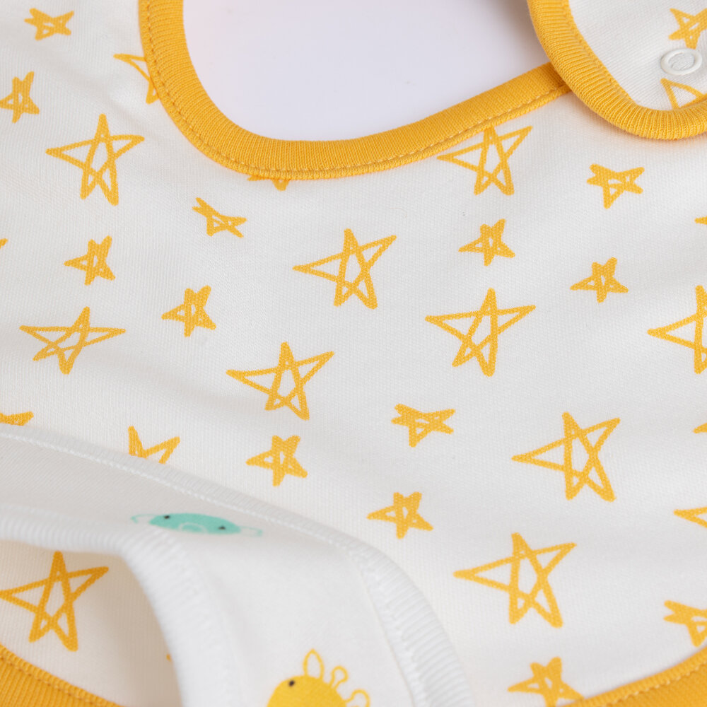 5'li Arkası Havlu Önlük / Jungle-Sarı