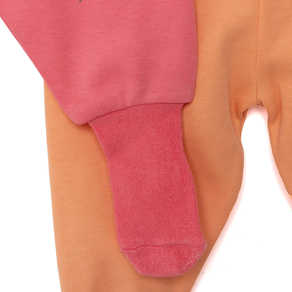 Kız Bebek 2'li Çorap Pantolon İnterlok Nar Çiçeği