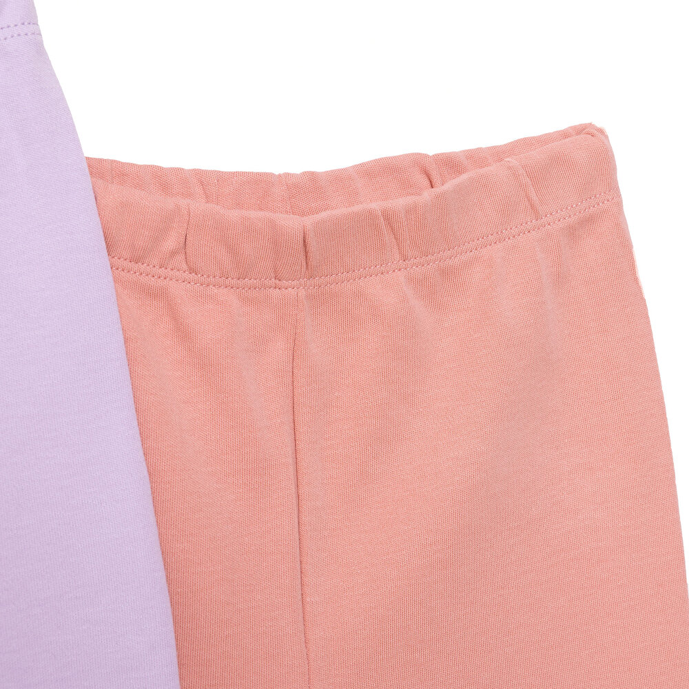 Kız Bebek 2li Çoraplı Pantolon İnterlok Çoraplı Paça