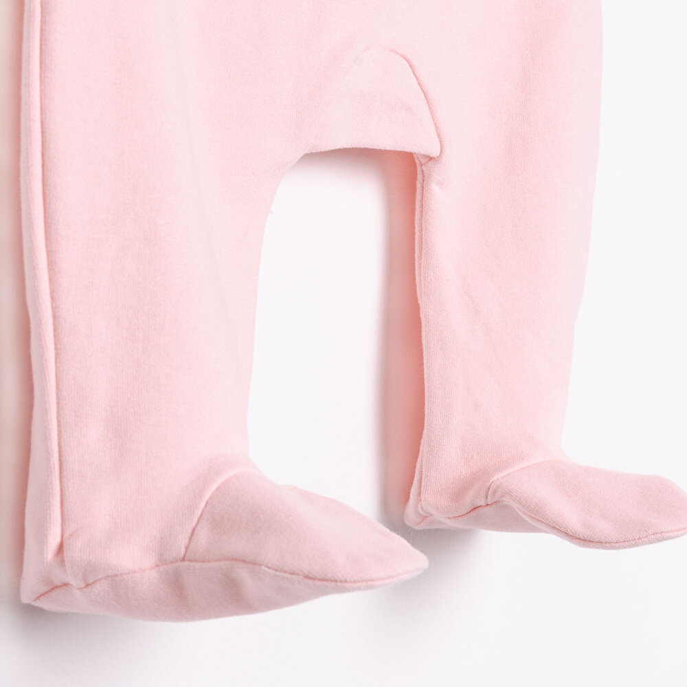 Yenidoğan Renk Bloklu Sweatshirt-Patikli Alt 2li Takım Unisex