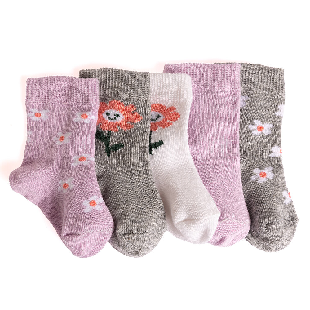 Kız 5'li Soket Çorap Kız Bebek