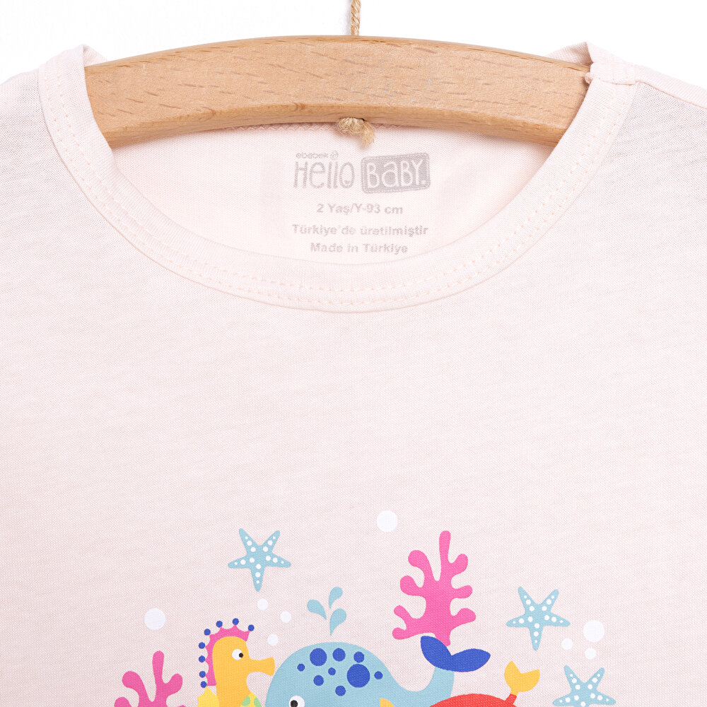 Kız Kısa Kol Pijama Takımı Kız Bebek