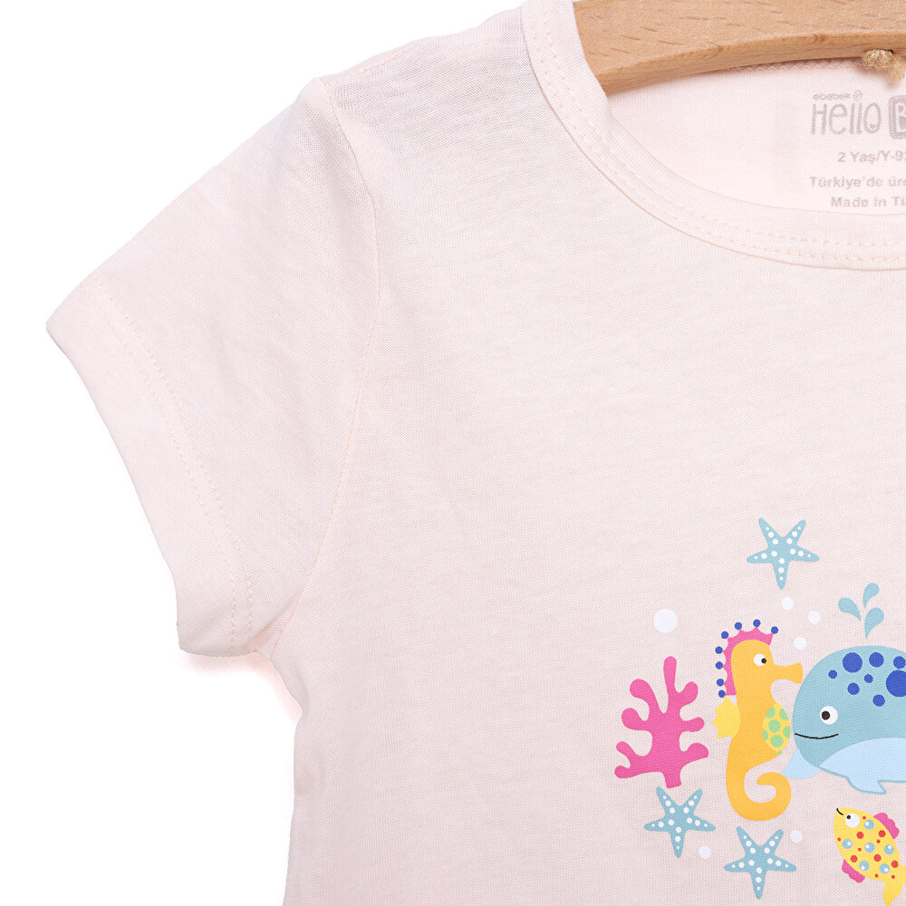 Kız Kısa Kol Pijama Takımı Kız Bebek