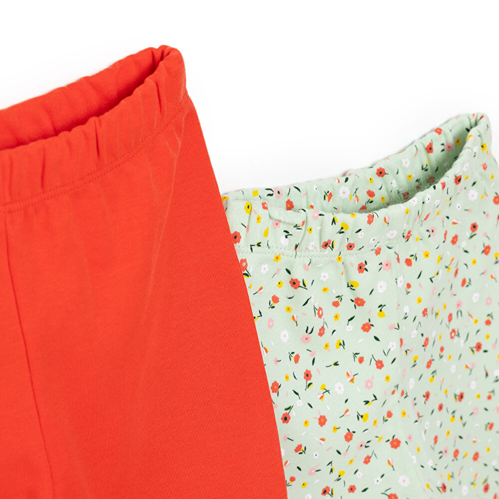 Kız 2li Çoraplı Pantolon metraj Kız Bebek