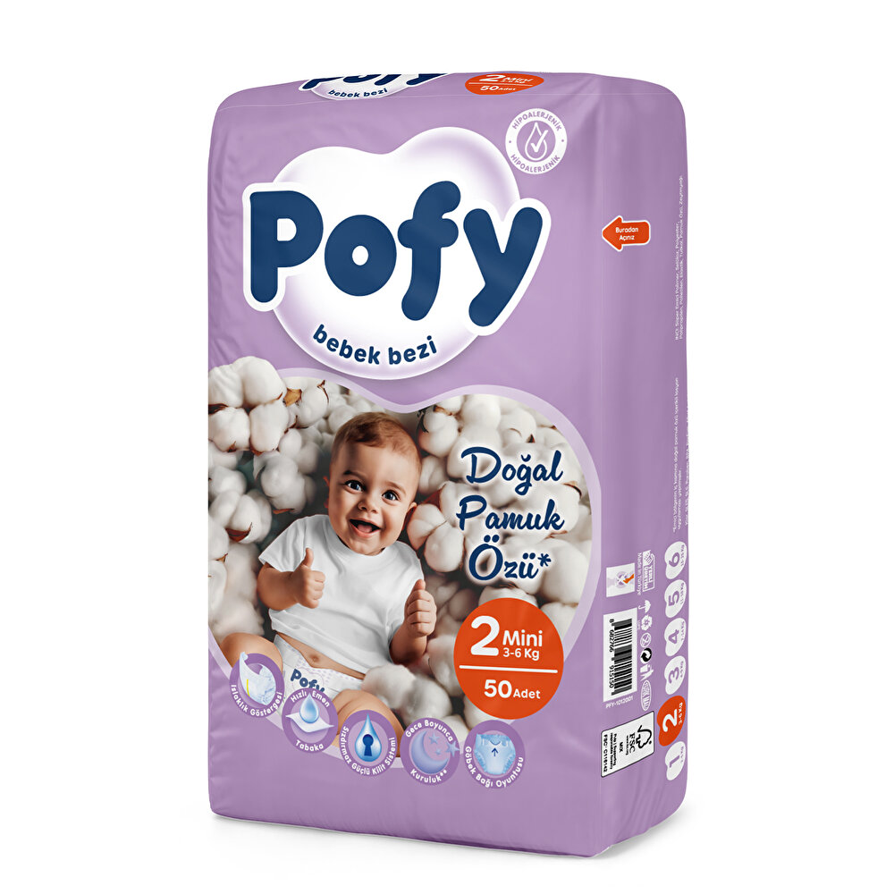 Mini 2 Numara Bebek Bezi 3-6 kg 50 Adet