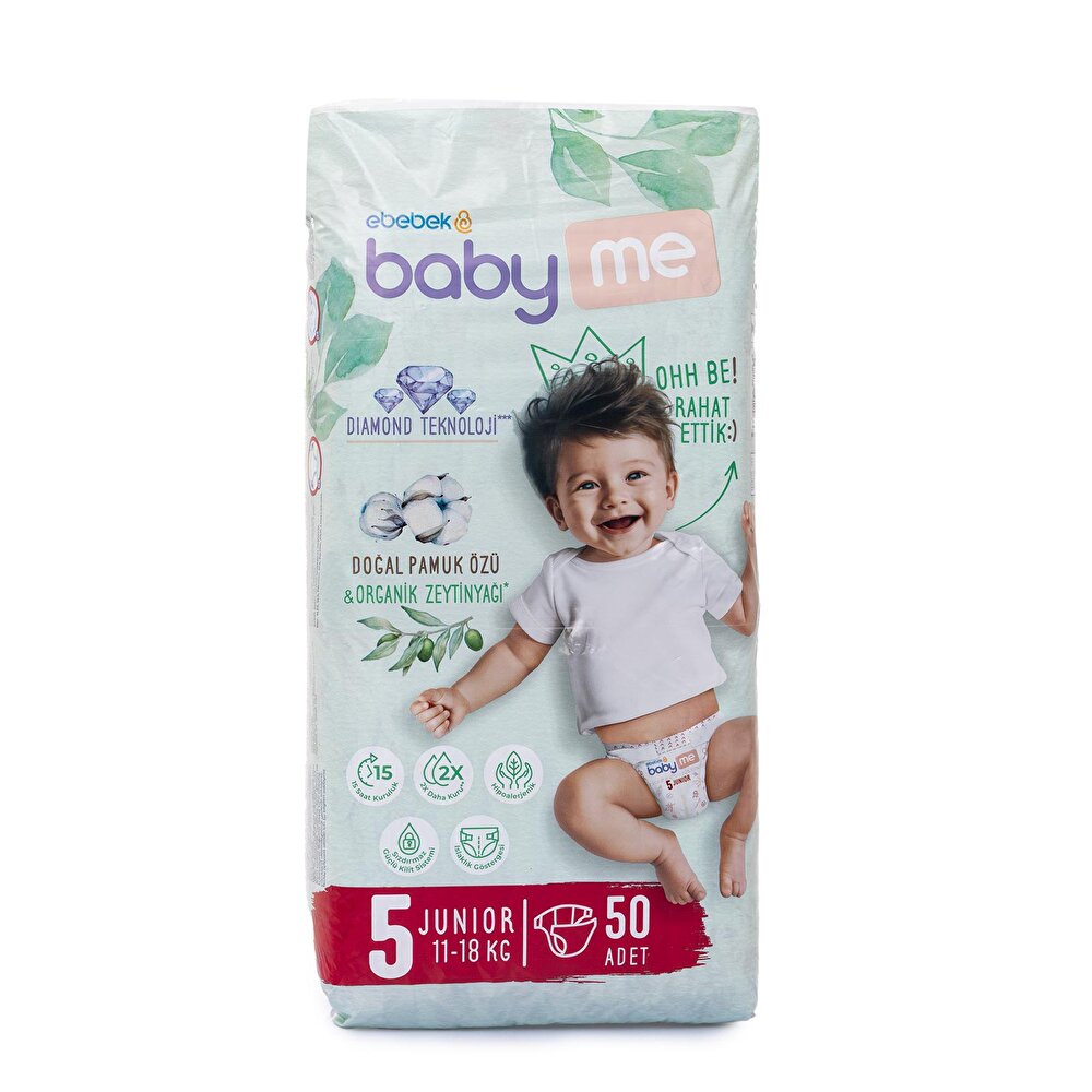Junior 5 Numara Bebek Bezi 11-18 kg 50 Adet