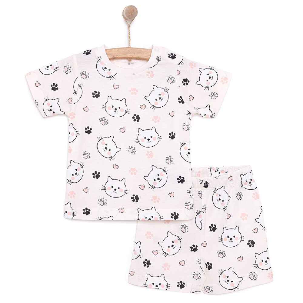 Kız Kısa Kol Pijama Takımı Kız Bebek