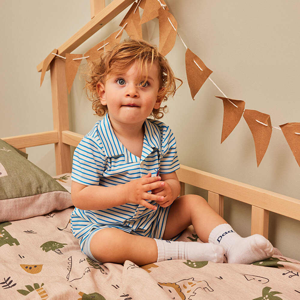 Erkek Kısa Kol Pijama Takımı Erkek Bebek