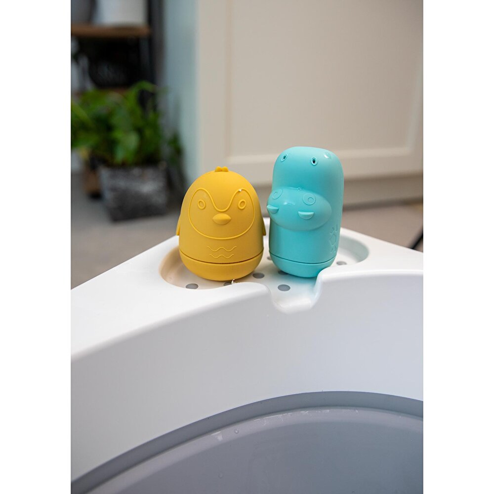 Oyuncaklı Yumuşak Silikon Bebek Saç ve Vücut Yıkama Arkadaşları 4'lü