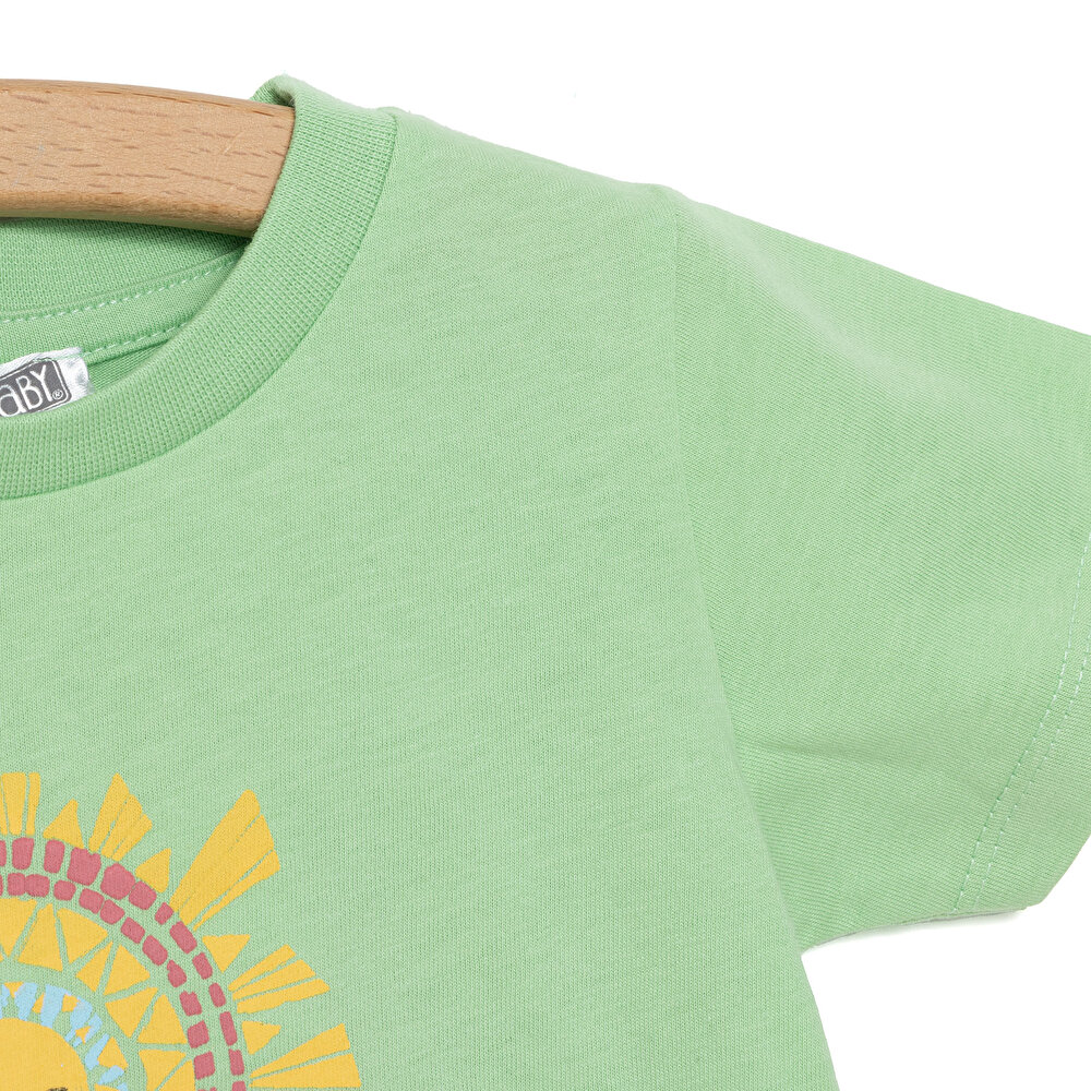 Basic Güneş Baskılı Tshirt Erkek Bebek