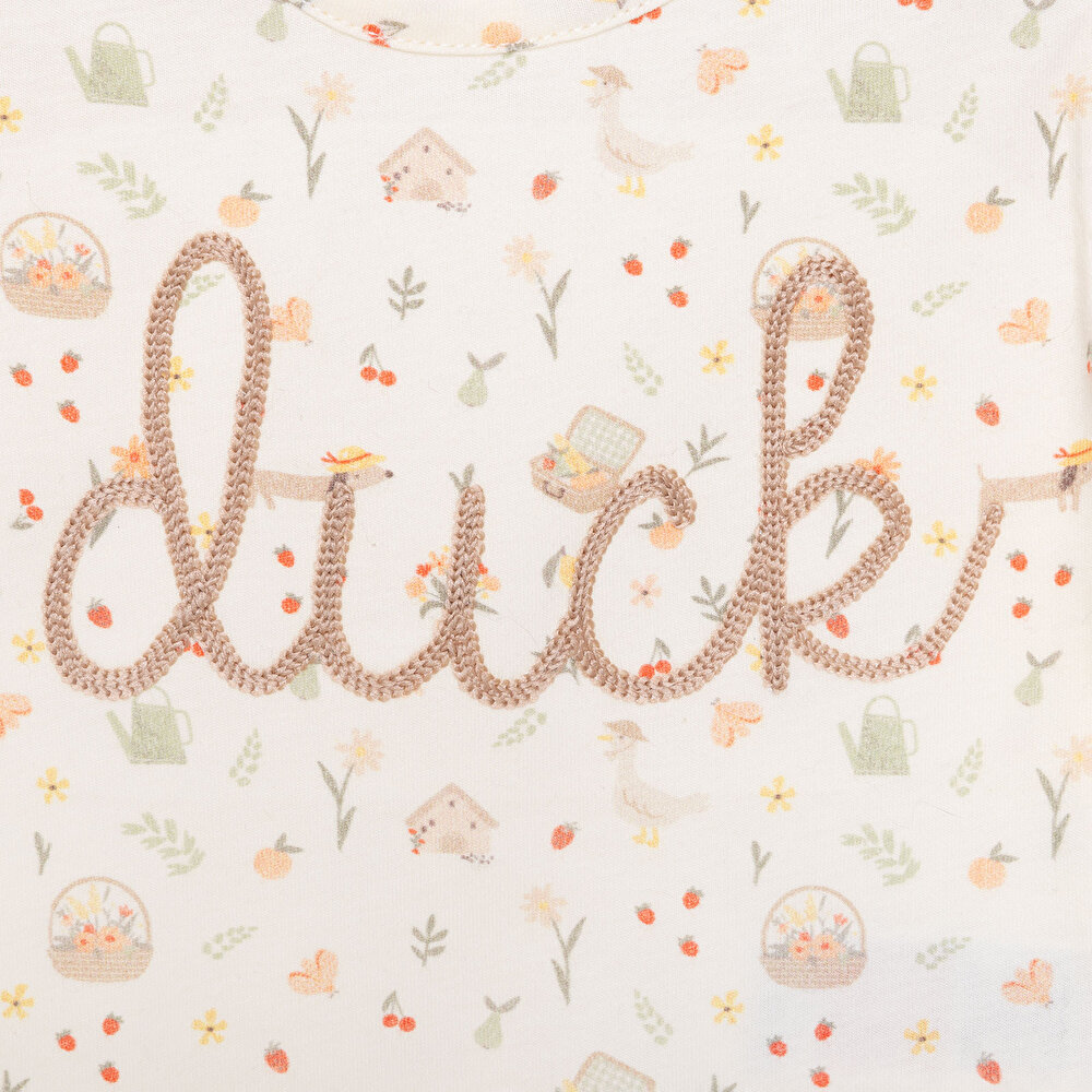 Yenidoğan Cute Duck Hırka Tshirt Tayt Kız Bebek