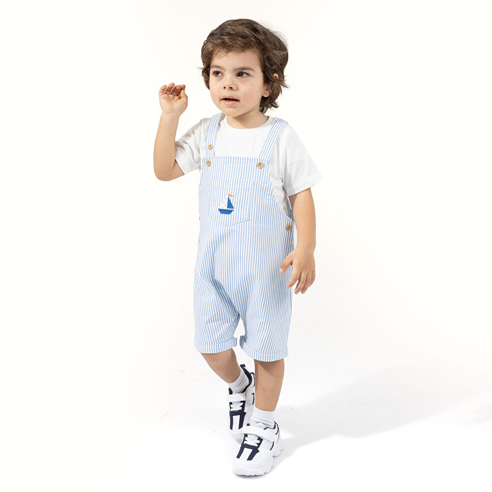 Little Sailor Erkek Salopet-Tshirt Erkek Bebek