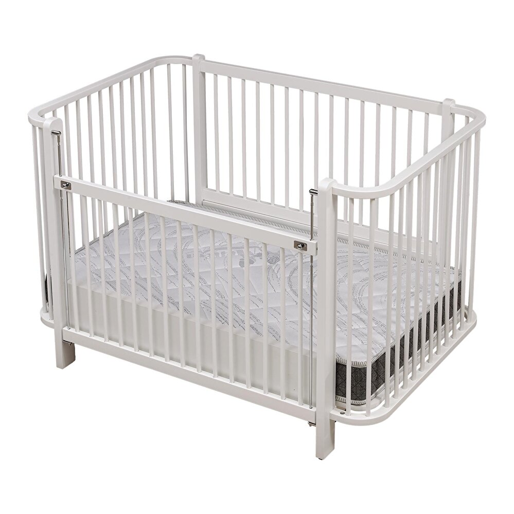 Bambino Büyüyen ve Asansöürlü Beşik Beyaz 80x130 cm