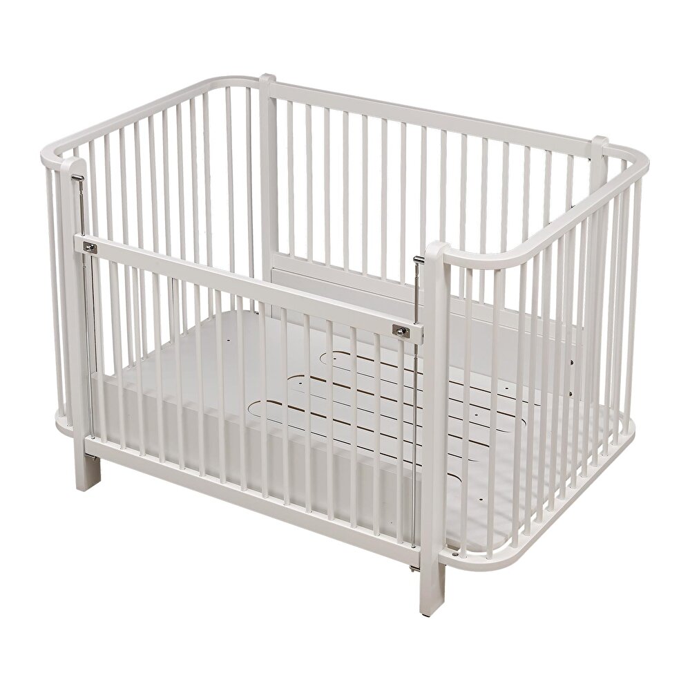 Bambino Büyüyen ve Asansöürlü Beşik Beyaz 80x130 cm