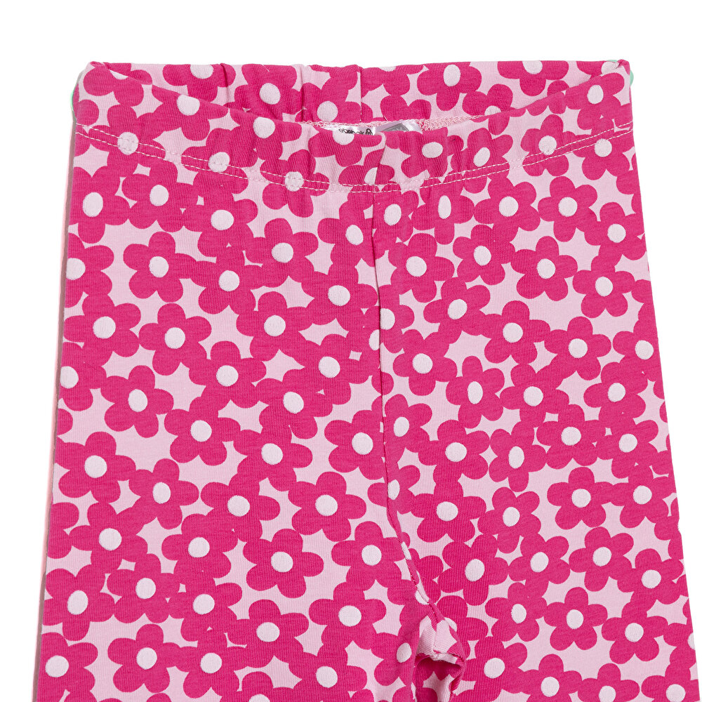 Kız Çiçek Desenli Tayt Kız Bebek