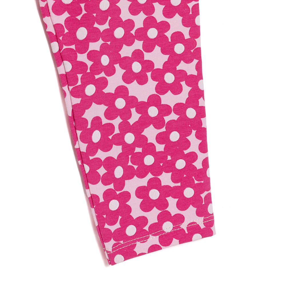 Kız Çiçek Desenli Tayt Kız Bebek