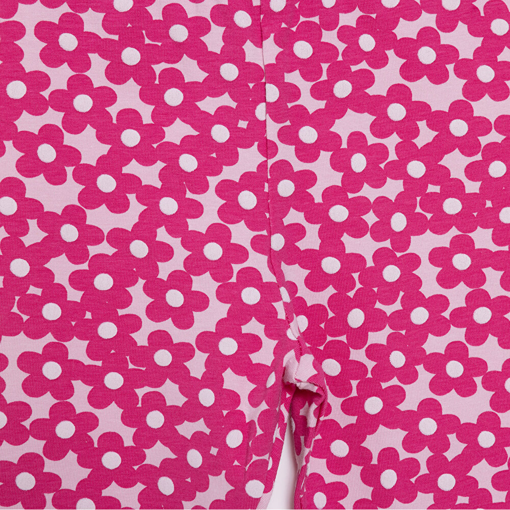 Kız Çiçek Desenli Tayt Kız Bebek