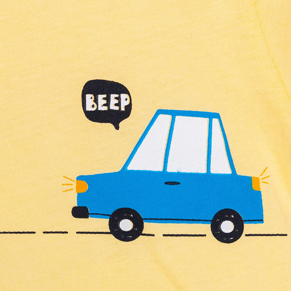 Cars&Roads Araba Baskılı Erkek Tshirt-Şort Erkek Bebek