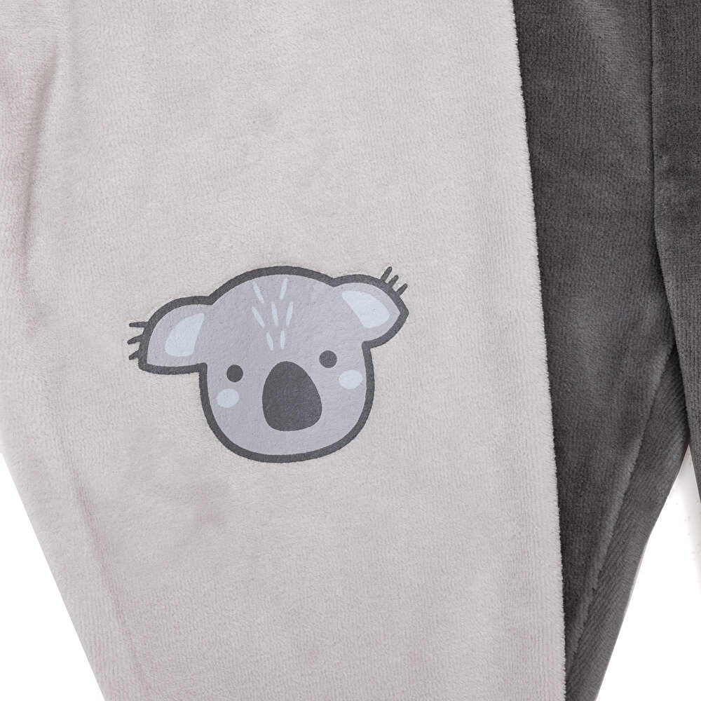 Erkek Bebek 2li Çoraplı Pantolon Kadife Çoraplı Paça