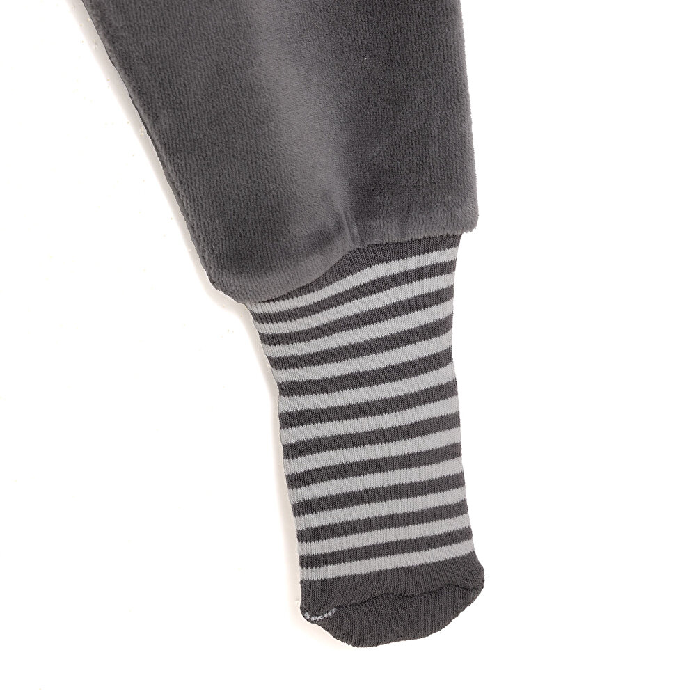 Erkek Bebek 2li Çoraplı Pantolon Kadife Çoraplı Paça