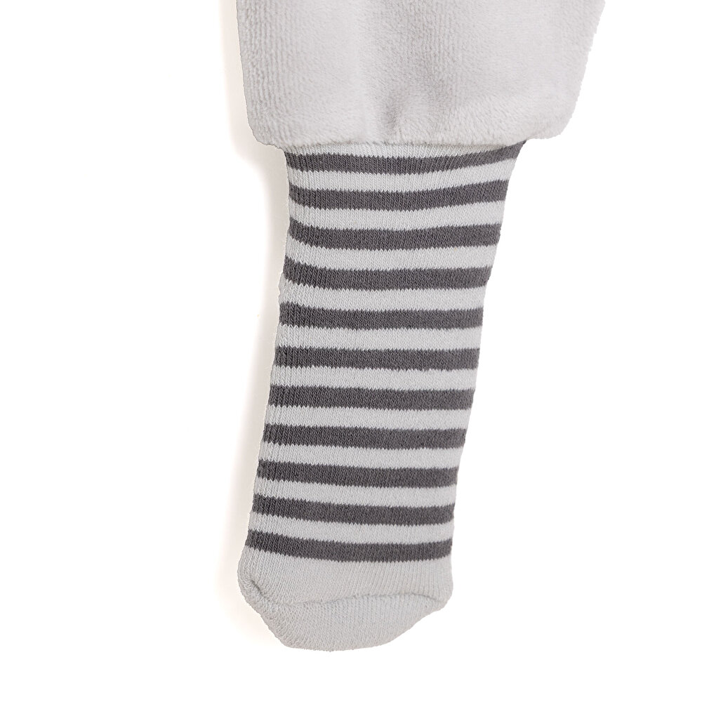 Erkek Bebek 2li Çoraplı Pantolon Kadife Çoraplı Paça