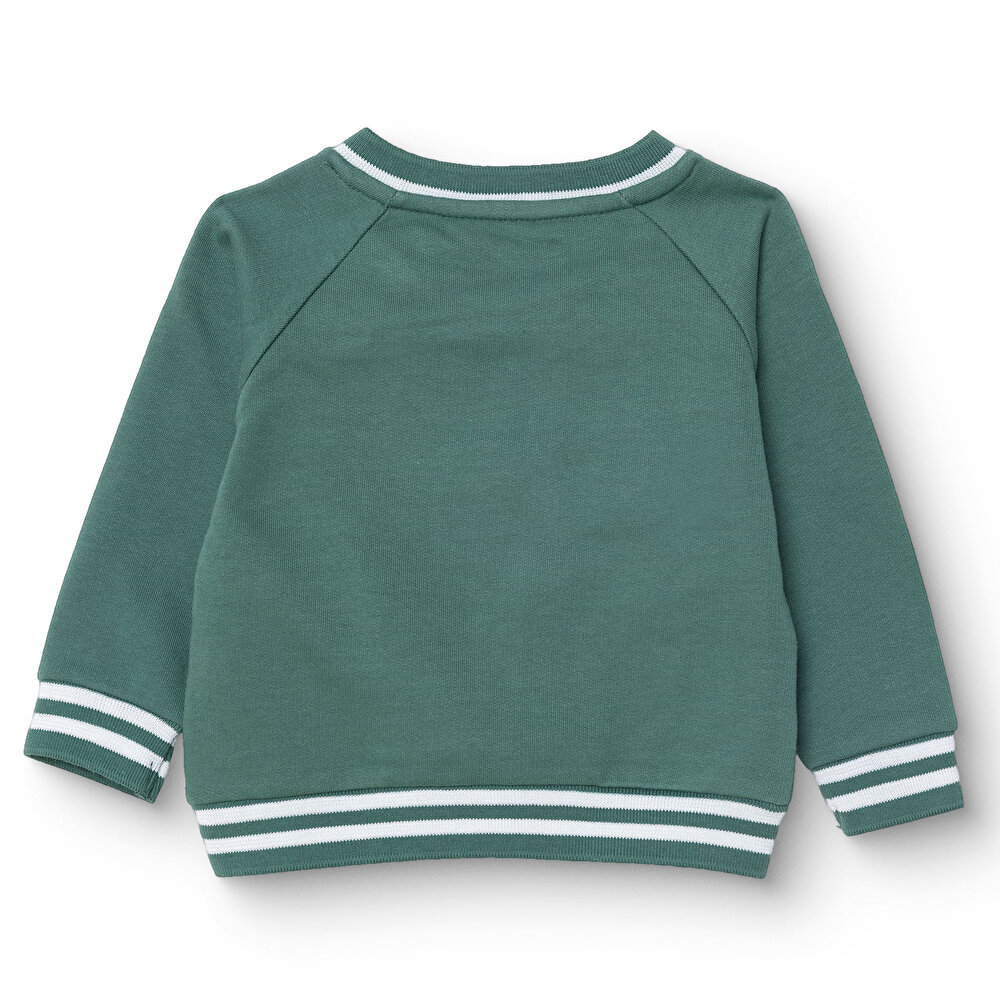 Erkek Bebek Camp Life Sweatshirt Bisiklet Yaka Uzun Kol