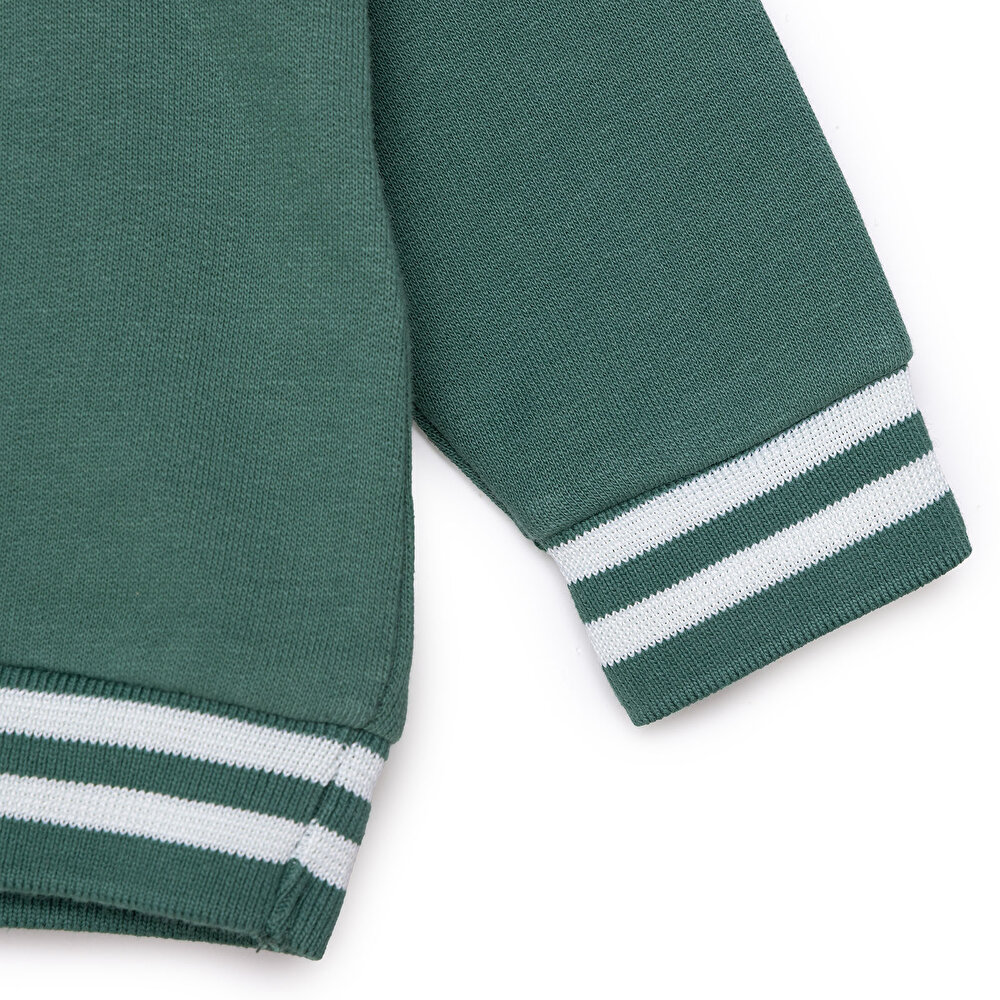 Erkek Bebek Camp Life Sweatshirt Bisiklet Yaka Uzun Kol