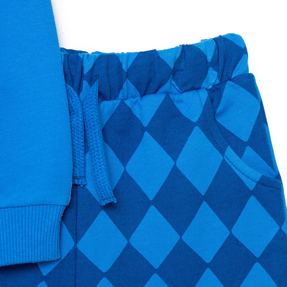 Erkek Bebek Circus Eşofman Takımı Şardonlu Bisiklet Yaka Uzun Kol Duble Paça