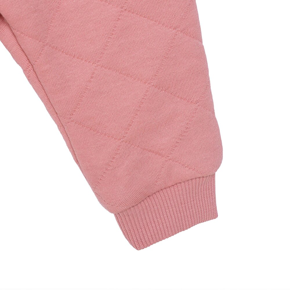 Kız Bebek Yenidoğan Petite Fleurs Sweatshirt-Hırka-Patik Bisiklet Yaka Uzun Kol Patiksiz Paça