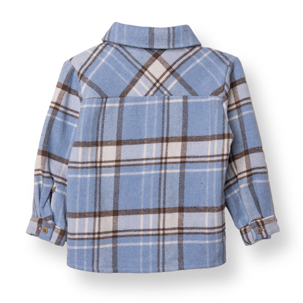 Erkek Bebek Mountain Explorer Gömlek Divitin Kapüşonlu Yaka Uzun Kol