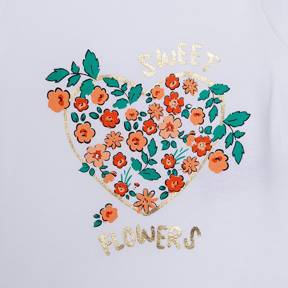 Kız Bebek Uzun Kol Body Ribana Çıtçıtlı Yaka